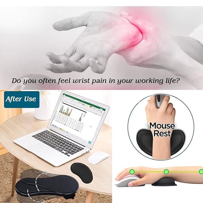 Adjustable Desk Arm & Wrist Rest Pad – Ergonomic Support for Long Hours