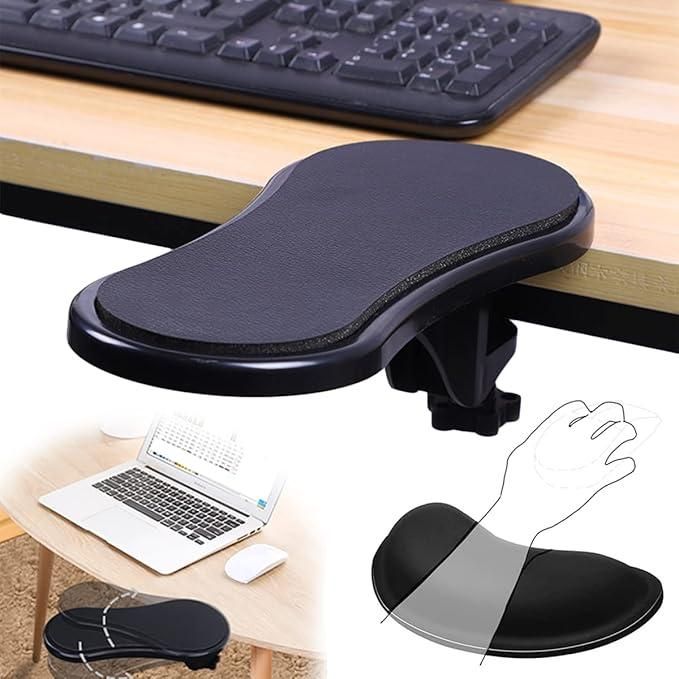 Adjustable Desk Arm & Wrist Rest Pad – Ergonomic Support for Long Hours